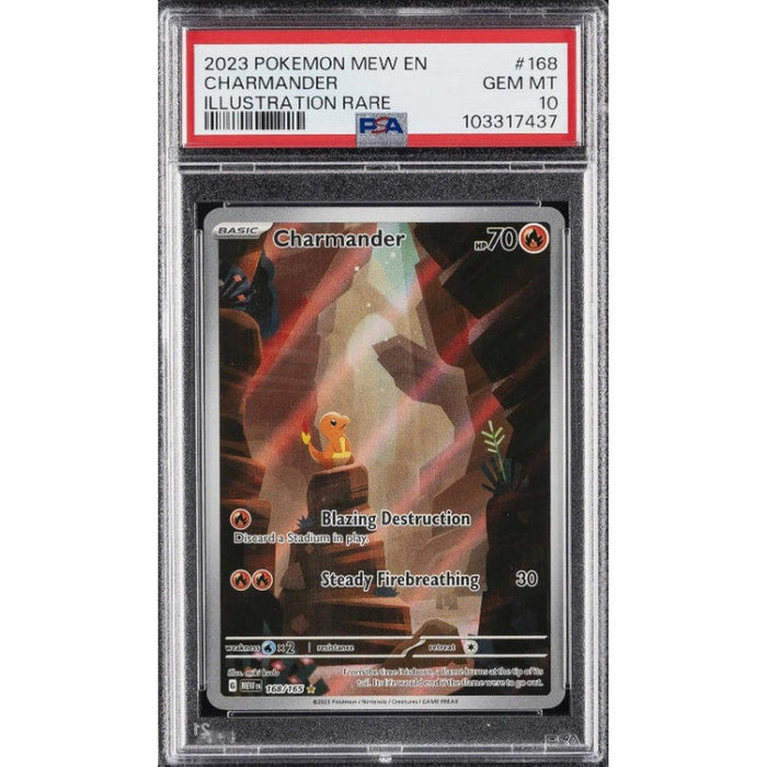 2023 POKEMON MEW EN-151 ILLUSTRATION RARE #168 CHARMANDER