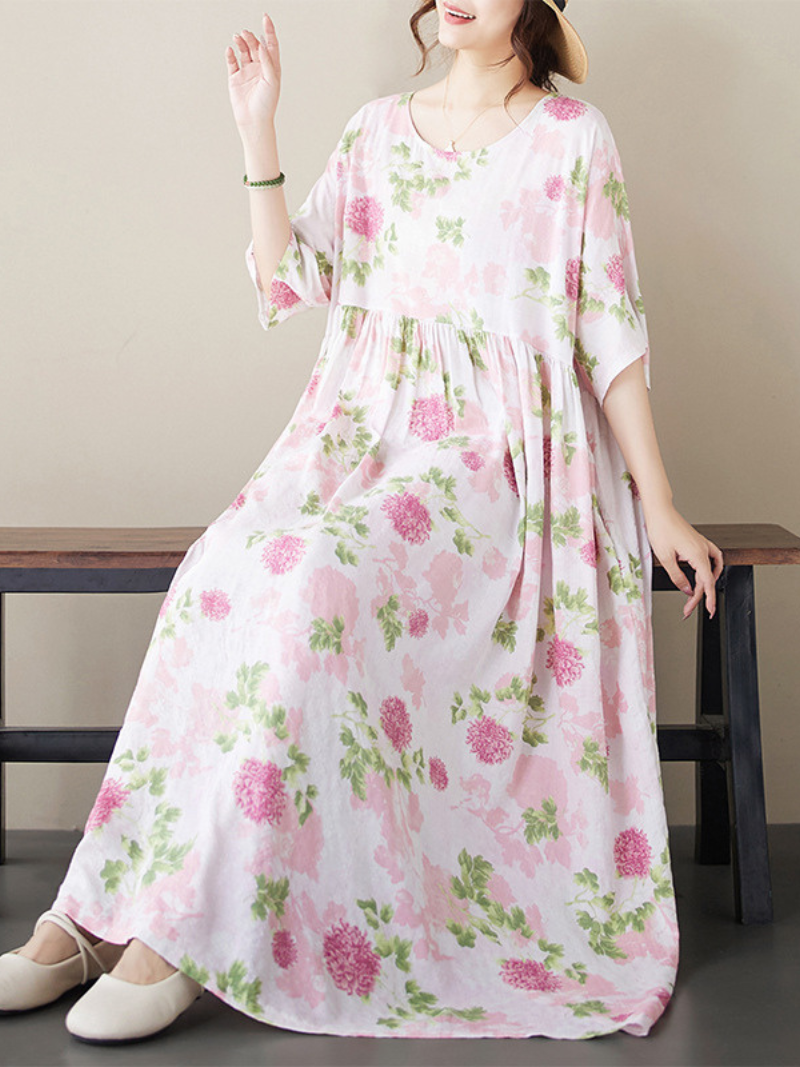 Chic Women's Summer Floral Printed Smock Dress | Eva Trends