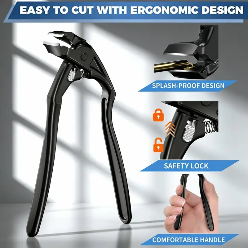 ü•≥2026 HOT SALEü•≥üíû50K+ SOLD!‚ú® ‚úÇÔ∏è Black Curved Nail Clipper ‚Äì Ergonomic & Easy for Seniors üñ§