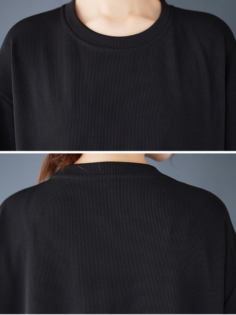 Chic & Cozy Women's Crew Neck Midi Dress | Eva Trends