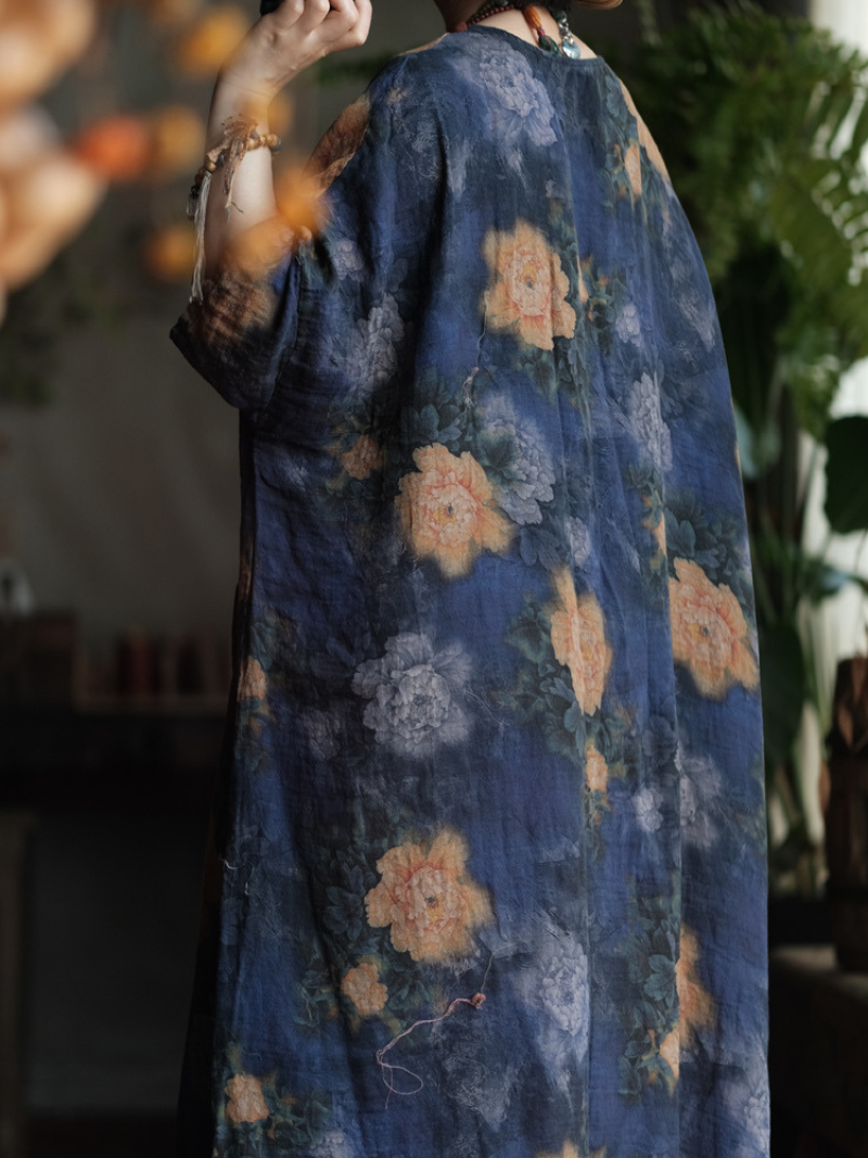 Stylish Women's Printed Loose Cardigan | Eva Trends
