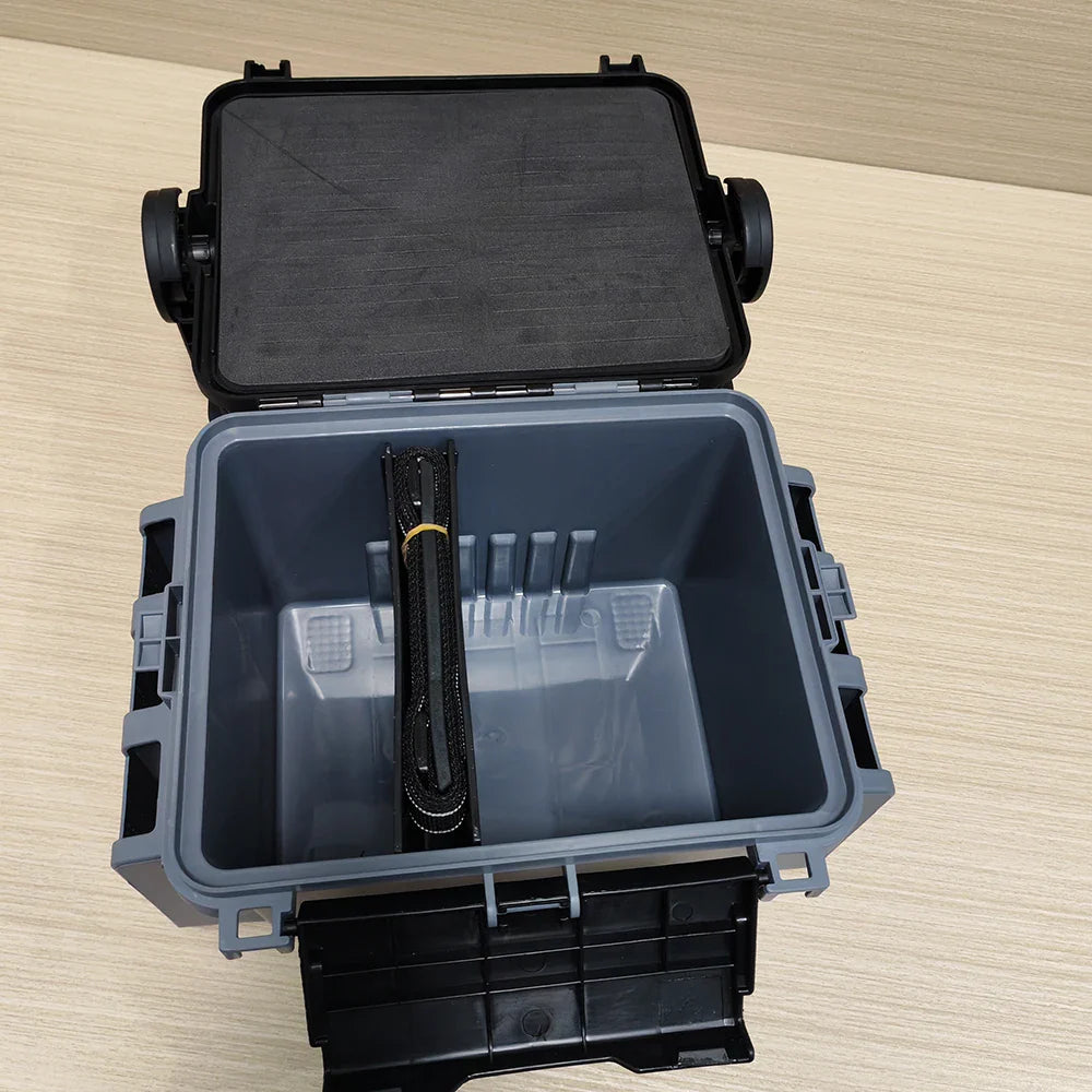 Double-Layer Lure Fishing Box – Adjustable Dividers, Crossbody Shoulder Carry