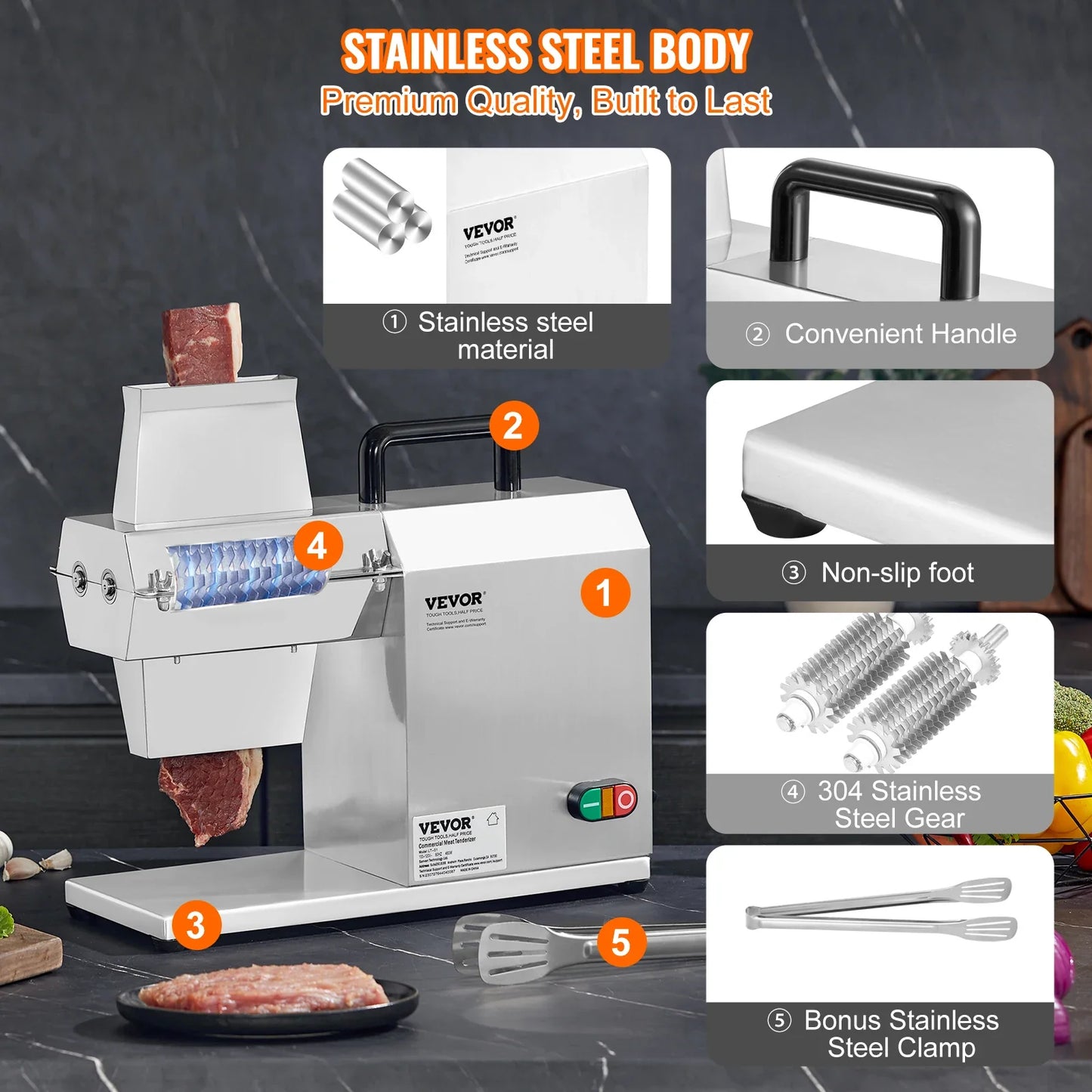 17inch 54 Blades Commercial Meat Tenderizer
