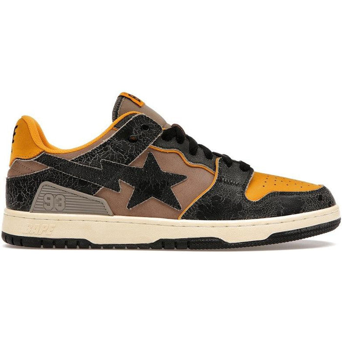 A Bathing Ape Bape SK8 Sta Vintage Black Yellow