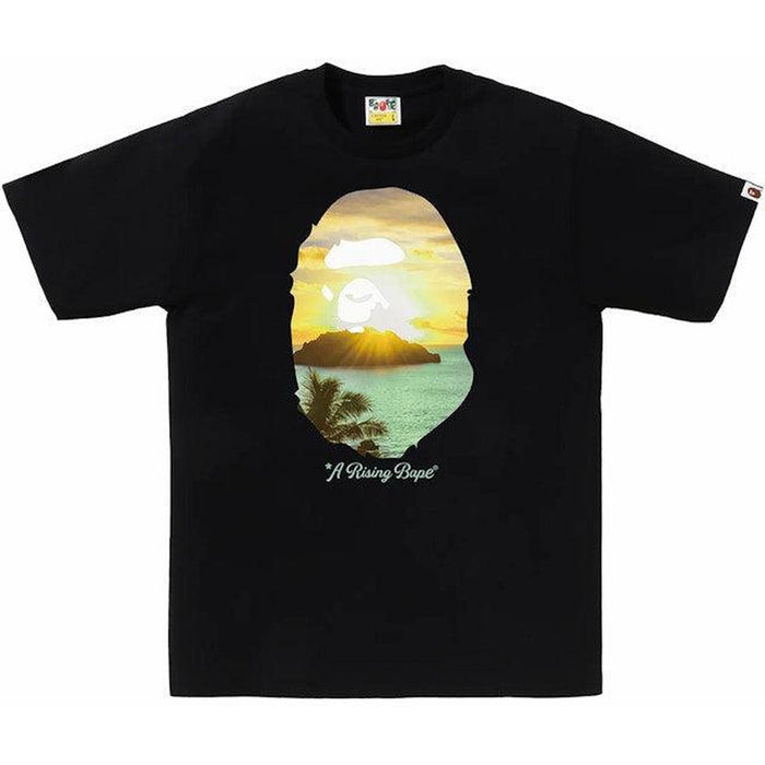 BAPE A Rising Bape Photo Tee Black