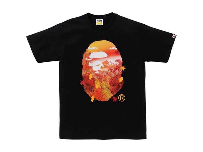 BAPE Japan Autumn Photo Ape Head Tee Black
