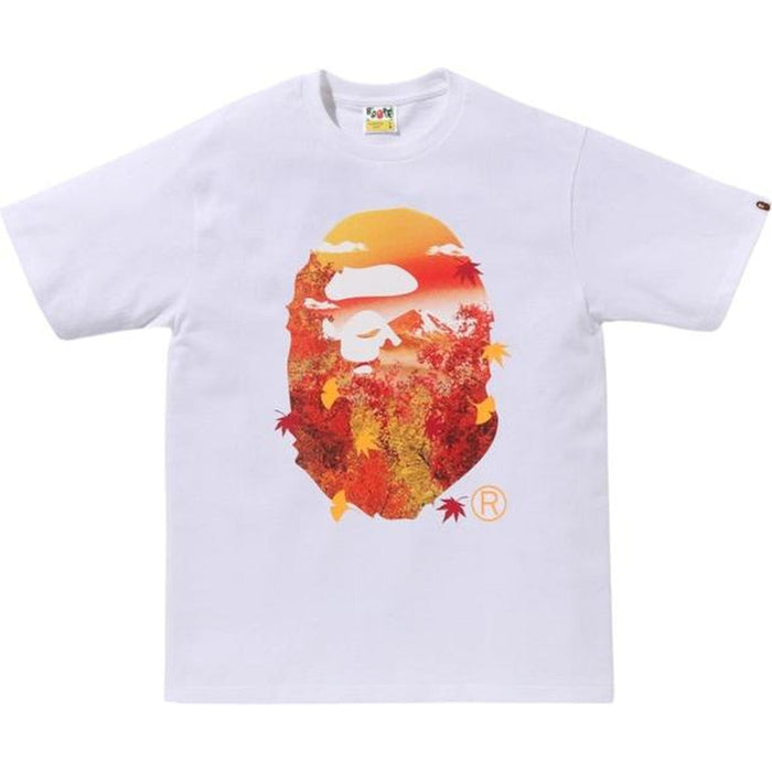 BAPE Japan Autumn Photo Ape Head Tee White
