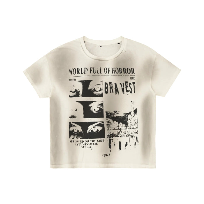 Bravest Studios White Horrors Vintage Tee
