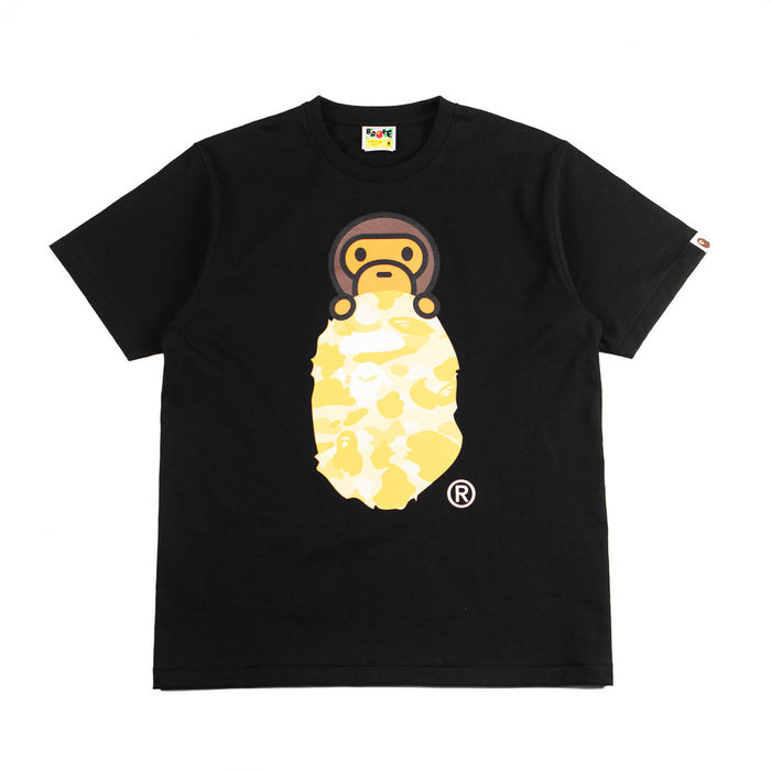 Color Camo Milo On Ape Head Tee (Black/Yellow)