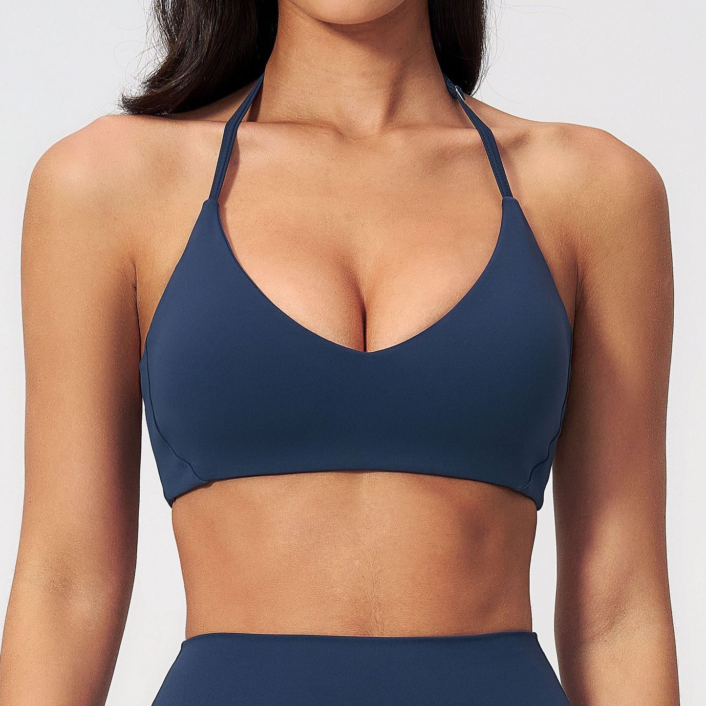 Women's Halter Neck Backless Sports Bra – Active & Yoga Bra