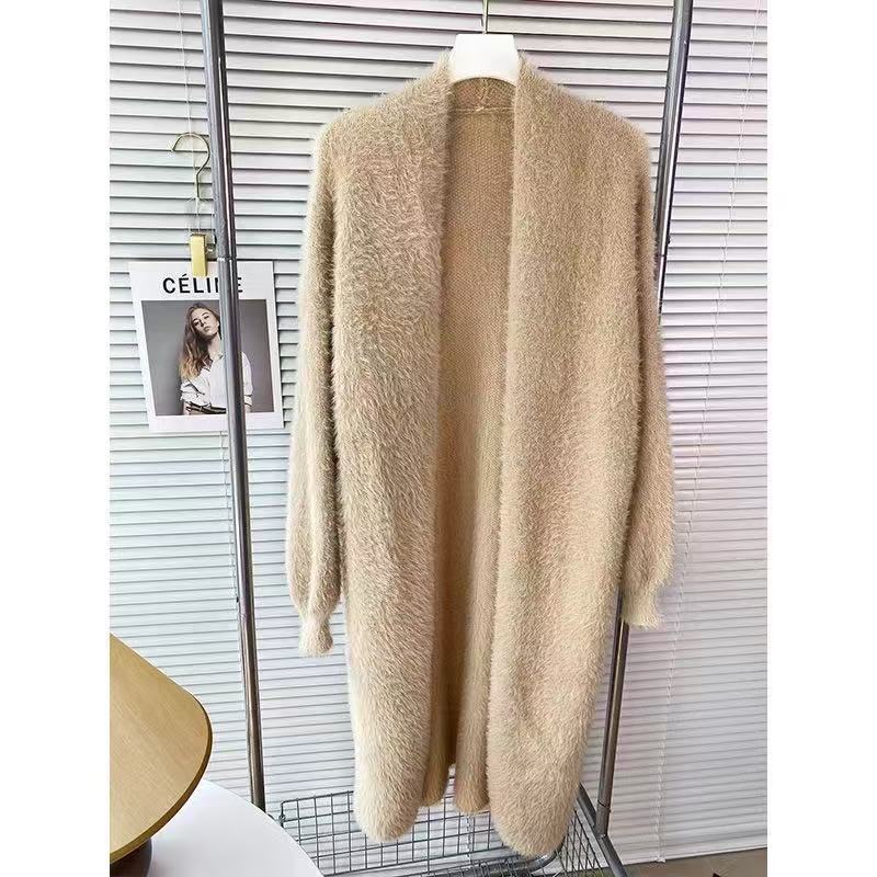 Women's Oversized Puff-Sleeve Open-Front Cardigan Coat – 7 Colors