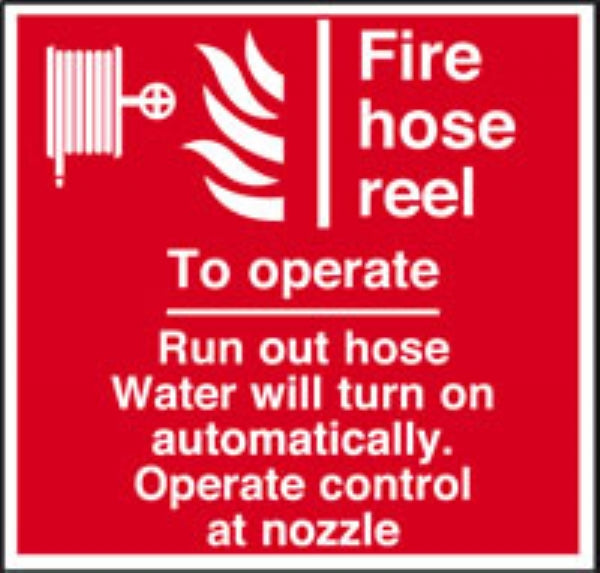 fire hose reel - to operate…