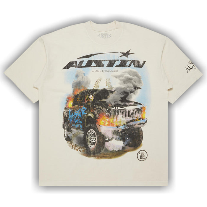 Hellstar x Post Malone Austin Tee 'Cream'