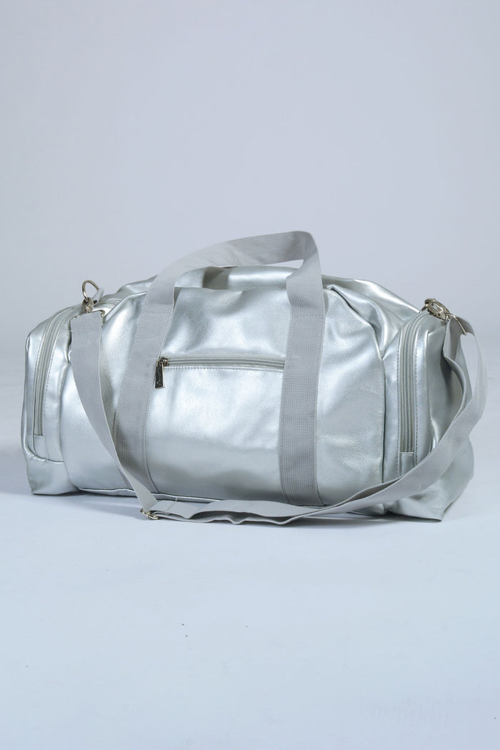 Silver Covent Garden Dancer Messenger Bag with carry straps