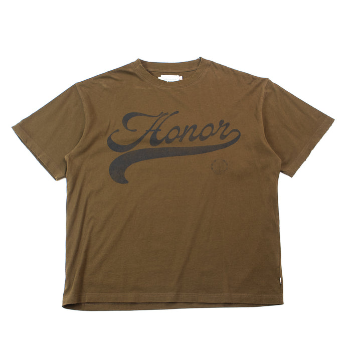 Holiday Script SS Tee (Brown)