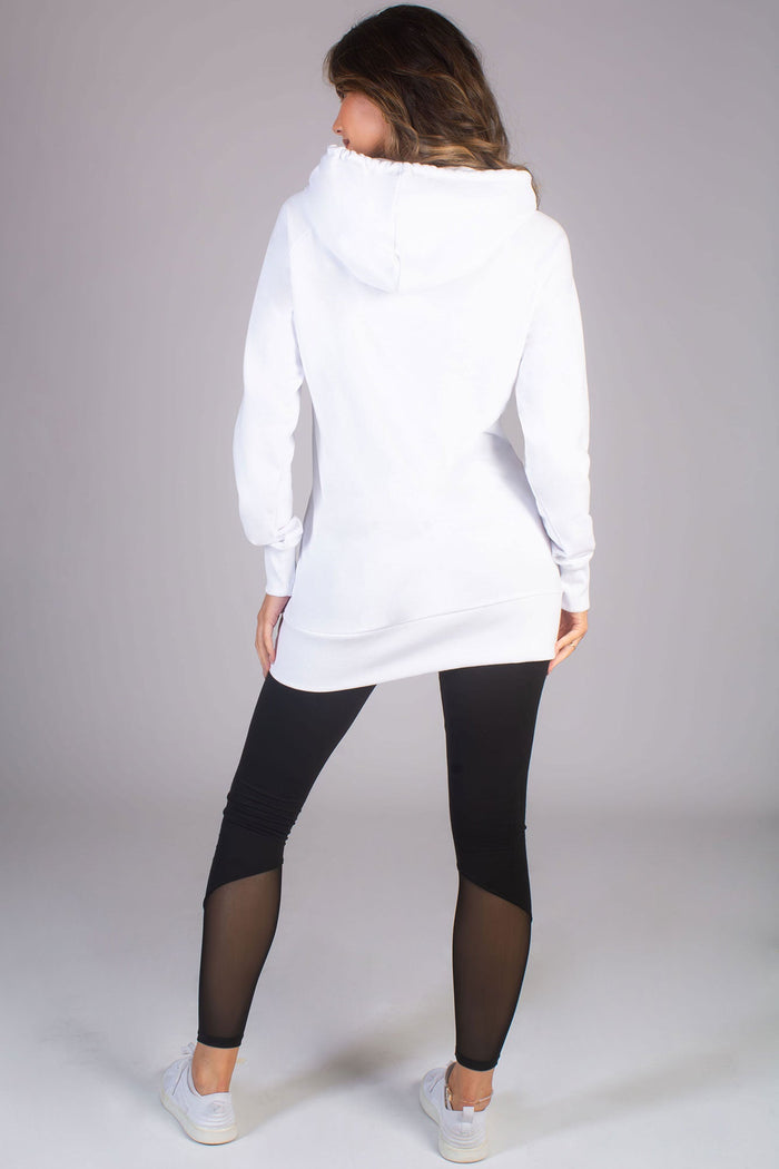 Longline Logo Hoodie
