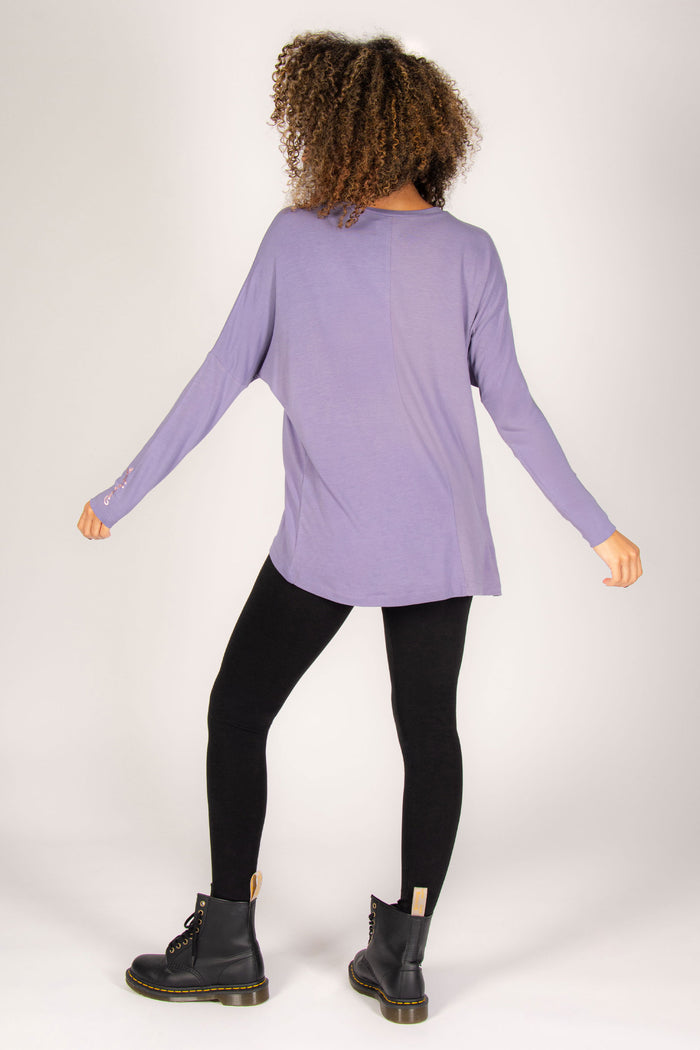 Script Long Sleeve Top