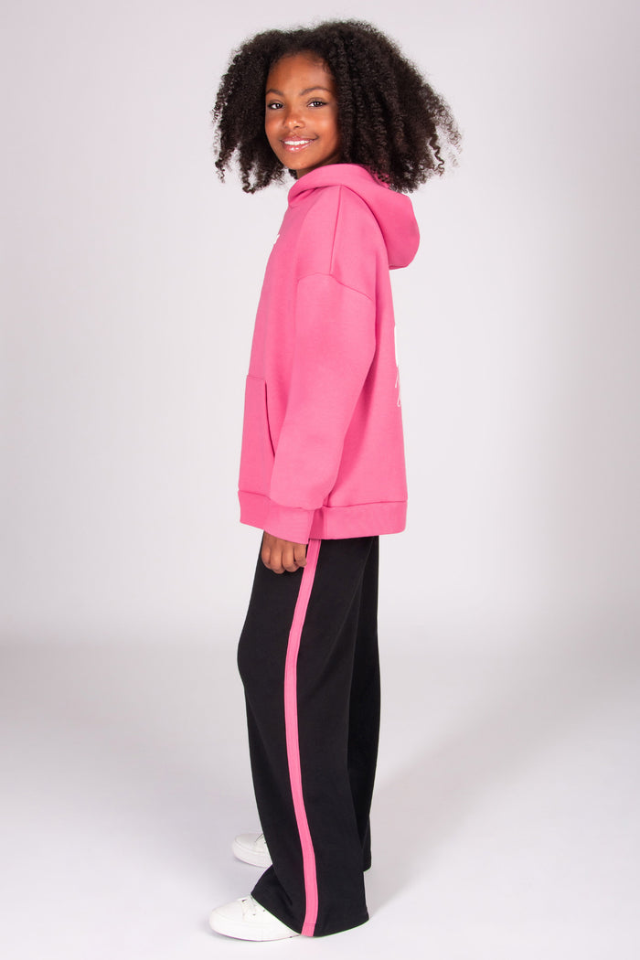 Stripe Panel Wide Leg Joggers