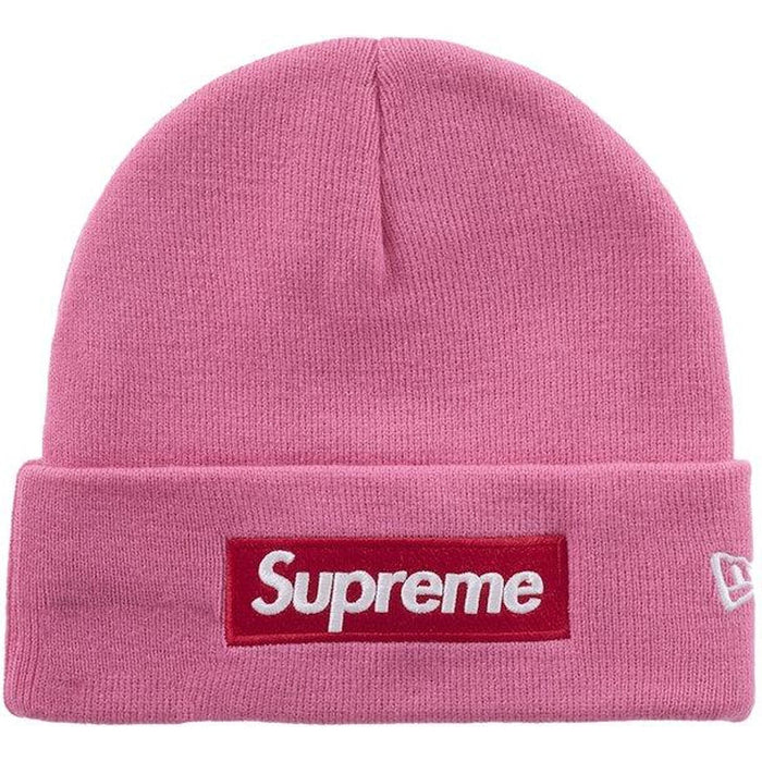 Supreme New Era Box Logo Beanie (FW25) Magenta