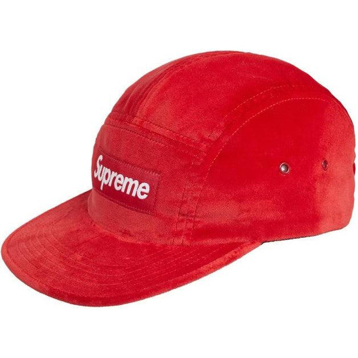 Supreme Velvet Camp Cap Red