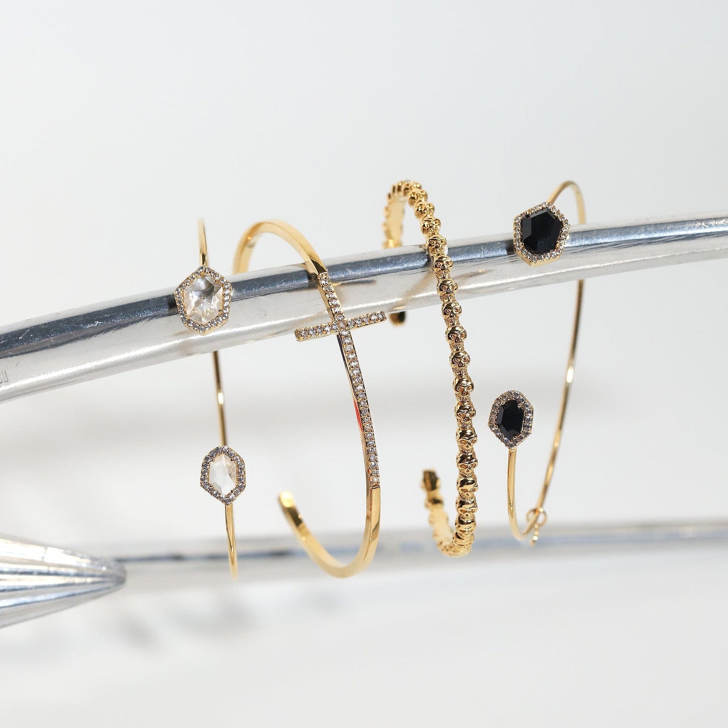 Skull Chain Cuff Bracelet