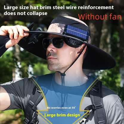 Men's Wide Brim Sun Hat – Lightweight, UV Protection, Breathable, 6 Colors