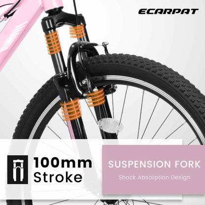 Mountain Bike for Men, Women & Teens | 21-Speed, Dual V-Brakes & Front Suspension