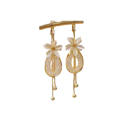 ‚ú®üå∏Elegant Flower Tassel Dangle Earrings