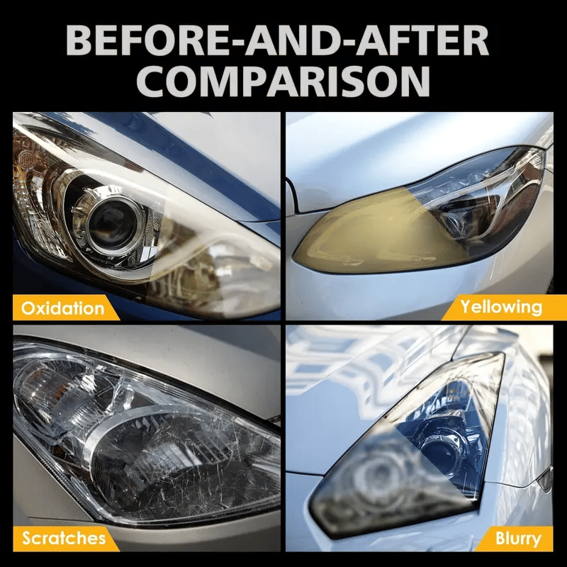 üèÜ 35K+ SOLD! üöóHeadlight Restoration Kit | 2‚ÄêStep No‚ÄêSand Formula for Crystal Clear Lights ‚ú®