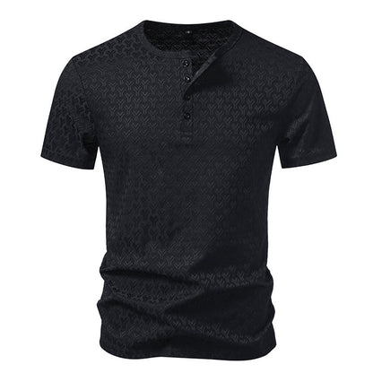 Men's Waffle Knit Slim Fit Short-Sleeve T-Shirt