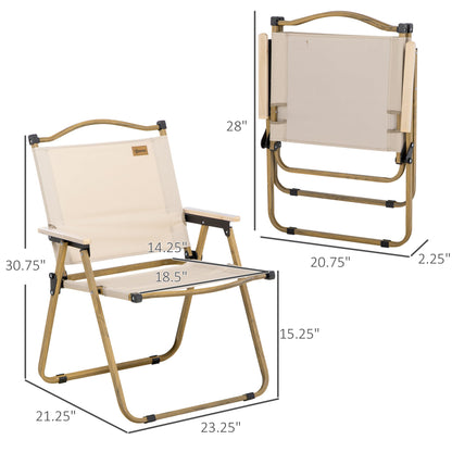 Folding Camping Chairs — Set of 2, 286 lb Capacity