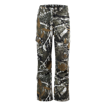 Men's American Camouflage Cargo Pants – High-Waist Cotton Trousers