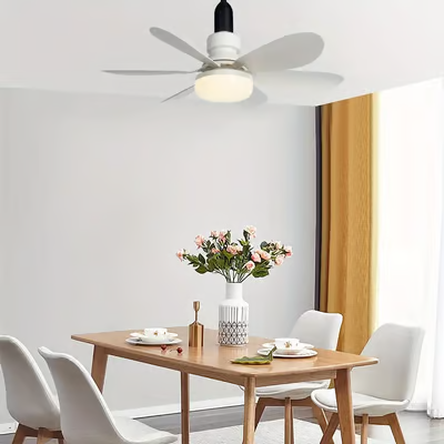 2-in-1 Portable Ceiling Fan & Light With Remote Control