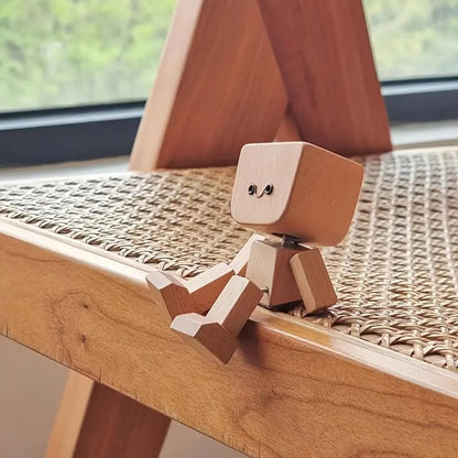 üî•Charming Little Wooden Figure That Sways with 12PCS Magnetic Expressions