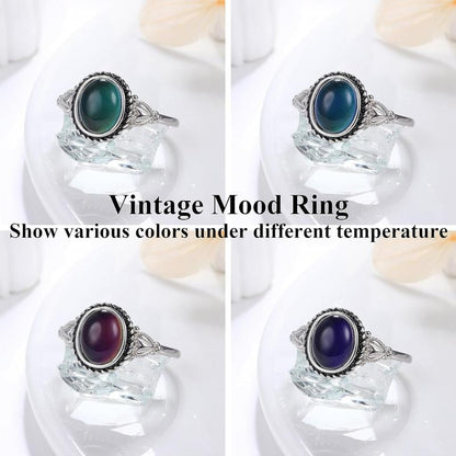 üéÅExquisite Color Change Mood Rings Moonstone for Women