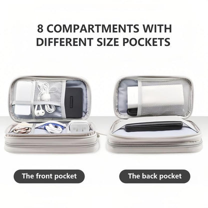 üî•Travel Cable Organizer Pouch, Double Layers All-in-One Storage Bag for Cord