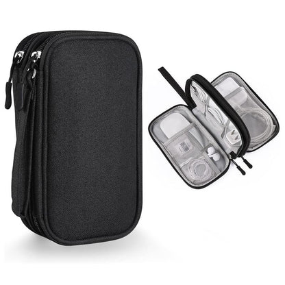 üî•Travel Cable Organizer Pouch, Double Layers All-in-One Storage Bag for Cord
