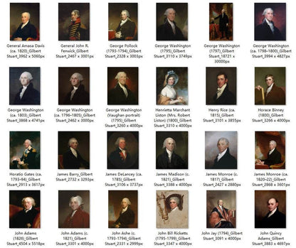 101 Painting Images by Gilbert Stuart American, 1755-1828 - Tibetan Buddhist thangka, detailed view