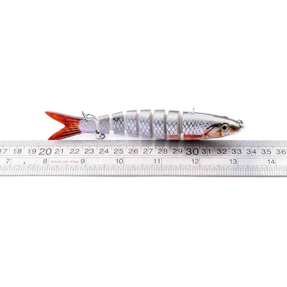 Multi-Jointed Hard Fishing Lure – 19g, Rattle Ball, Light-Reflecting, 12 Colors