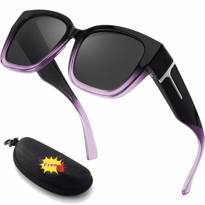 üï∂Ô∏è Polarized Fit Over Sunglasses for Women ‚Äì UV400 Protection Floral Frame Wear Over Prescription Glasses