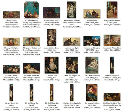 109 Painting Images by Hans Makart Austrian, 1840 - 1884 - Tibetan Buddhist thangka, front view