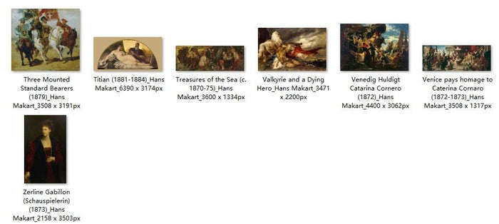 109 Painting Images by Hans Makart Austrian, 1840 - 1884 - Tibetan Buddhist thangka, view 5