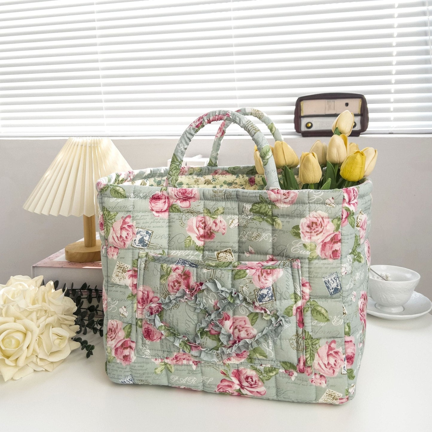 üíêüí•Boho Fabric Storage Basketüå∏
