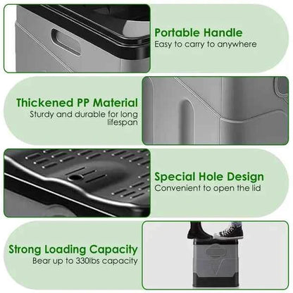 Portable Foldable Camping Toilet – Lightweight Outdoor Toilet for Camping & Emergencies