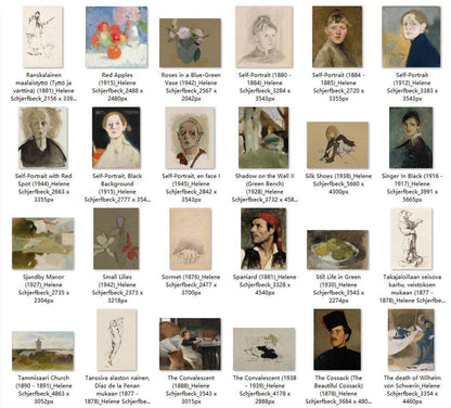 121 Painting Images by Helene Schjerfbeck Finnish, 1862 – 1946 - Tibetan Buddhist thangka, view 4