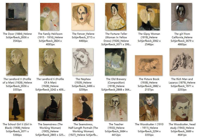 121 Painting Images by Helene Schjerfbeck Finnish, 1862 – 1946 - Tibetan Buddhist thangka, view 5