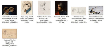121 Painting Images by Helene Schjerfbeck Finnish, 1862 – 1946 - Tibetan Buddhist thangka, view 6