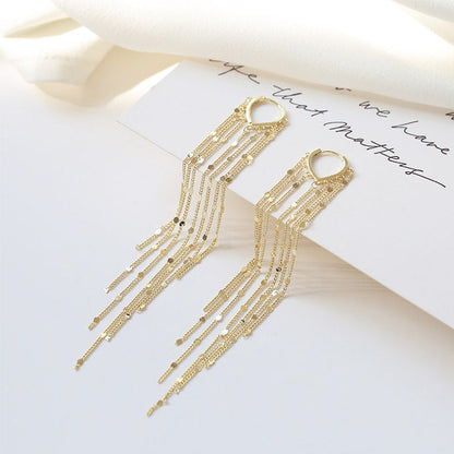 üî•Limited Time 40% Off‚ú®14K Gold Plated Long Tassel Earrings for Women