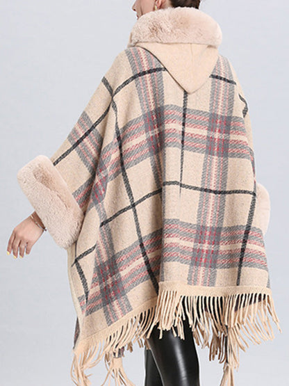 Extravagant Tassel Border Flully Neck Cape Cardigan