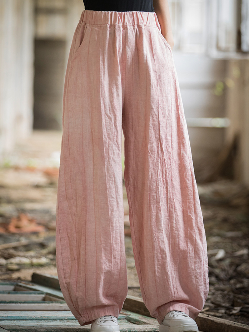 Women's Summer Beautiful & Comfy Plaid Lightweight Loose Bottom